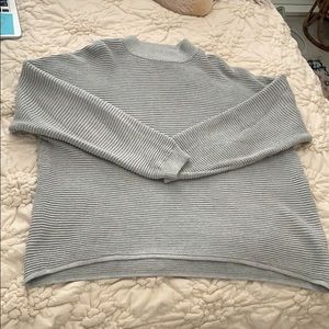 H&M sparkly grey sweater oversized